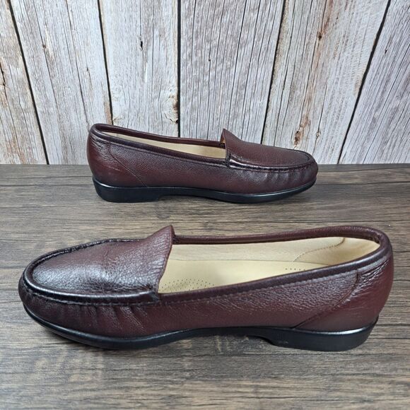 SAS Simplify Slip-On Loafer Women's Sz 9 M Antique Wine Tripad Comfort Footbed - Picture 5 of 9